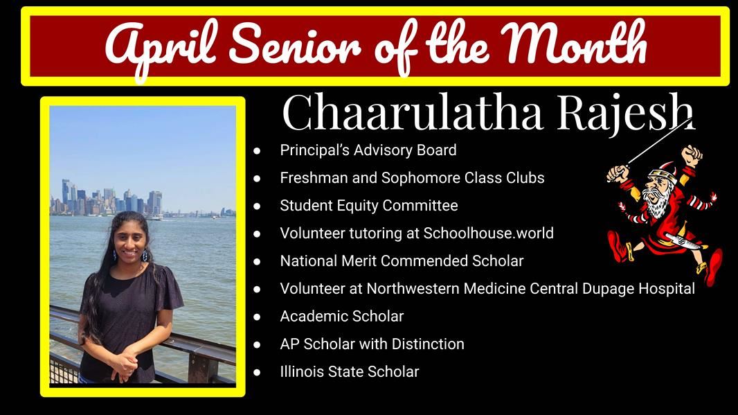 Senior of the Month April 2025